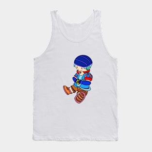 Cute boy playing rubik Tank Top